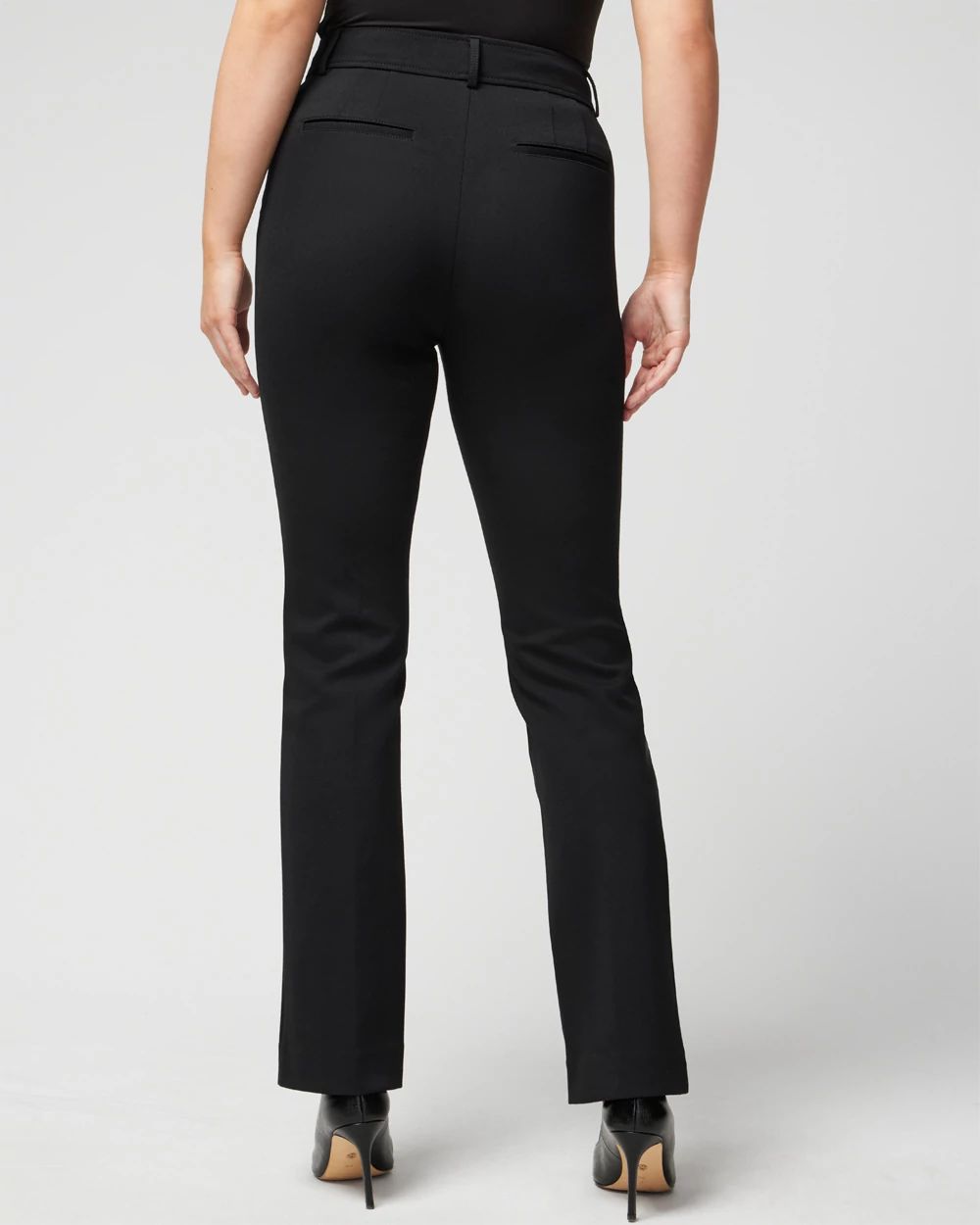 Curvy Extra High-Rise Luxe Stretch Bootcut Pants click to view larger image.