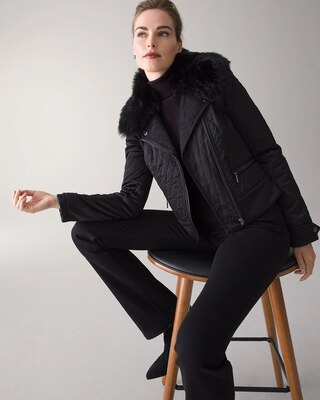 Faux Fur Collar Puffer