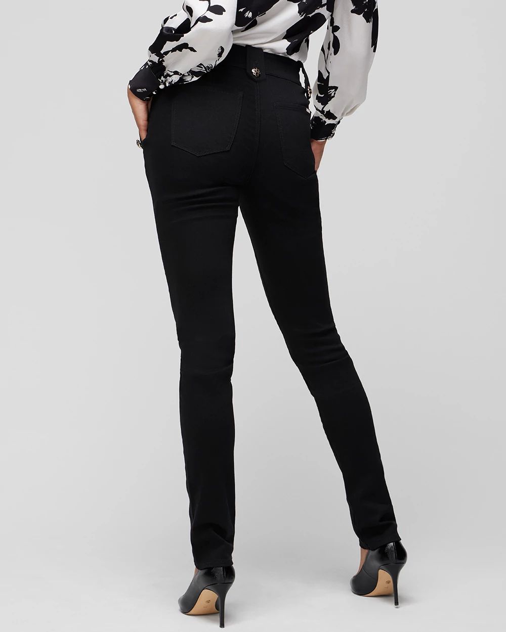 High-Rise Mariner Slim Leg Jeans click to view larger image.
