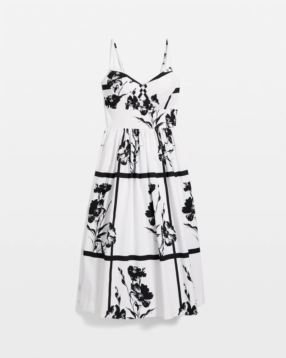 Petite Pleated V-neck Midi Dress