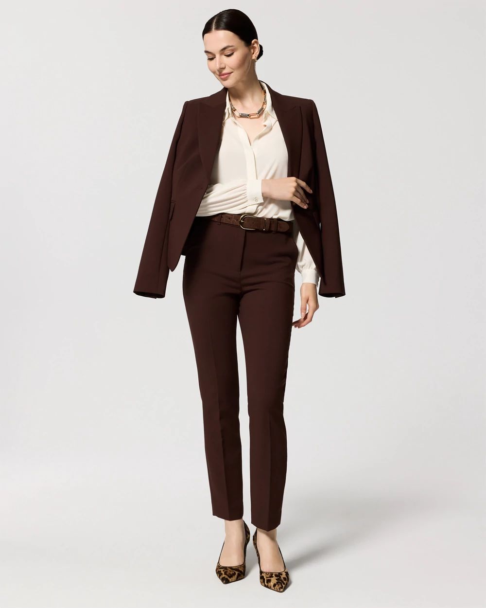 Luxe Stretch High-Rise Elle Slim Ankle Pant click to view larger image.