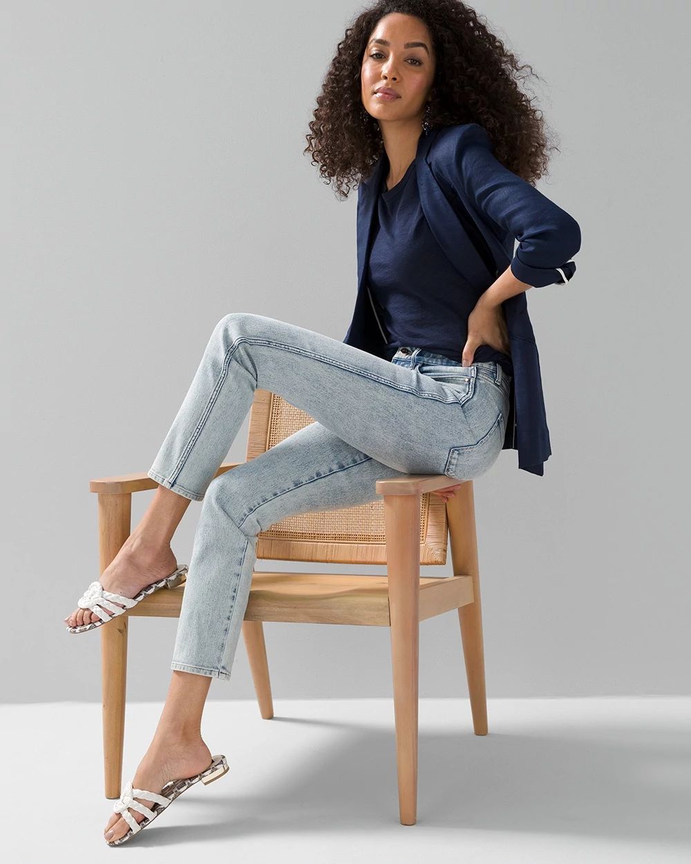 High Rise Sculpt Straight Leg Jeans