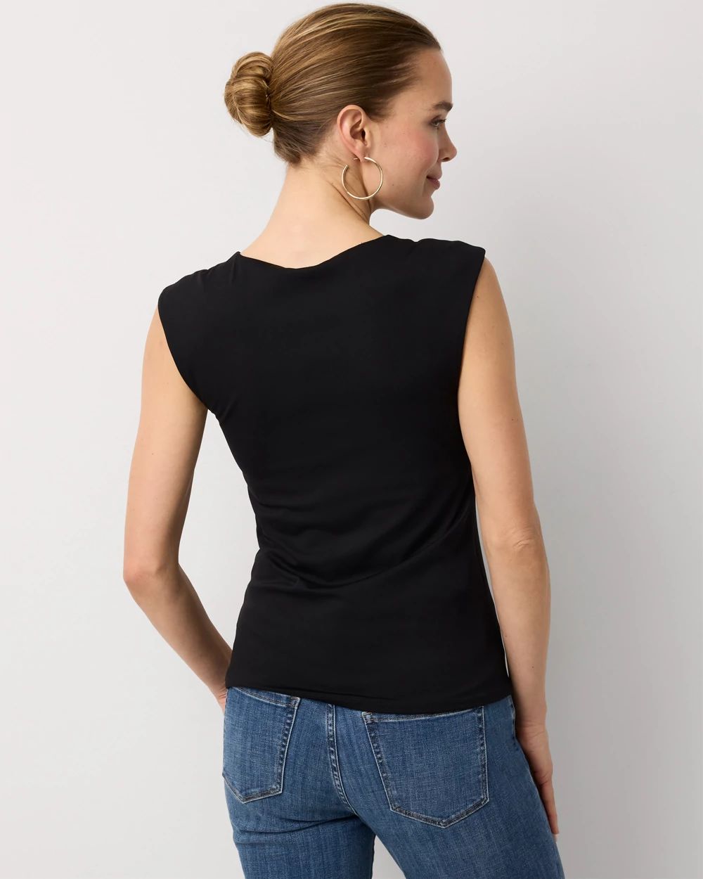 WHBM FORME™ All Ways Stretch Square Neck Top click to view larger image.