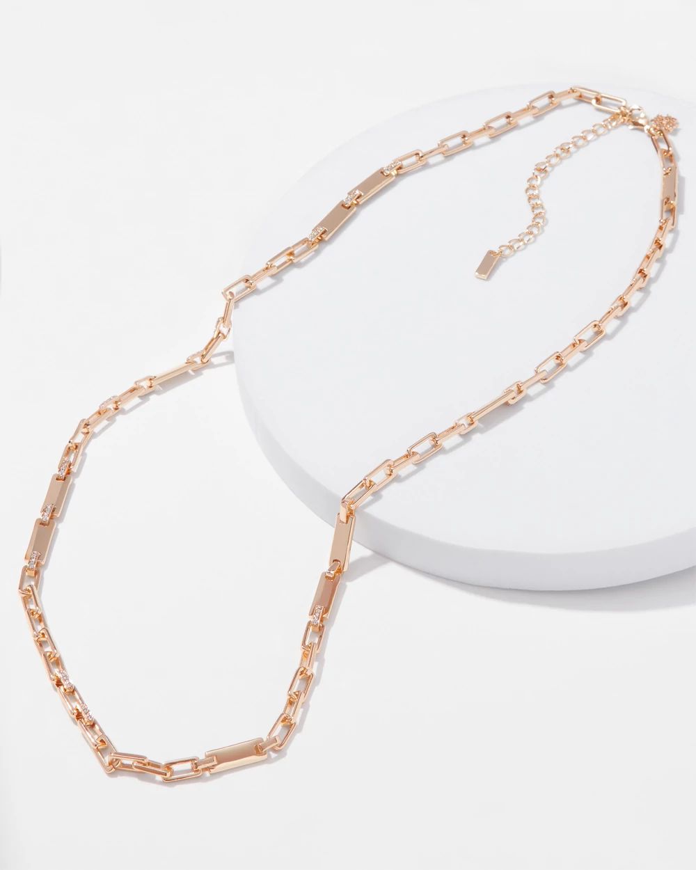 Gold Pave Link Necklace