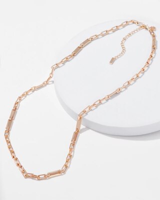 Gold Pave Link Necklace