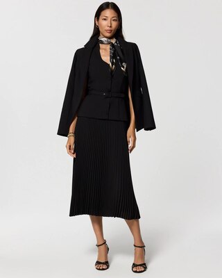 Halter Vest Pleated Midi Dress click to view larger image.