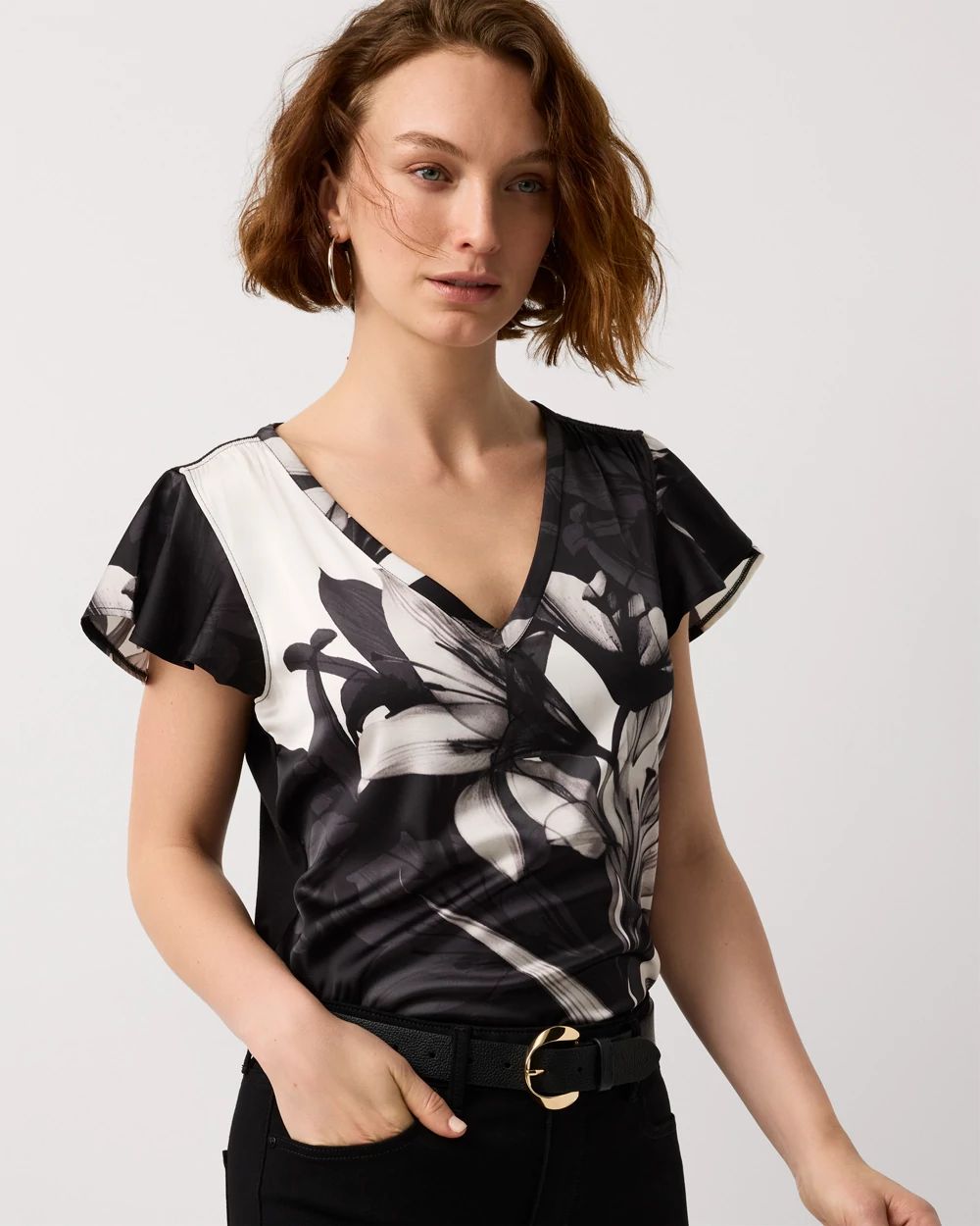 Satin Detail Glamgetter Tee