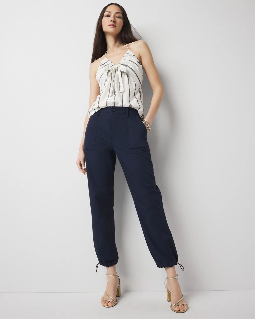 High-Rise Pret Relaxed Utility Ankle Pant