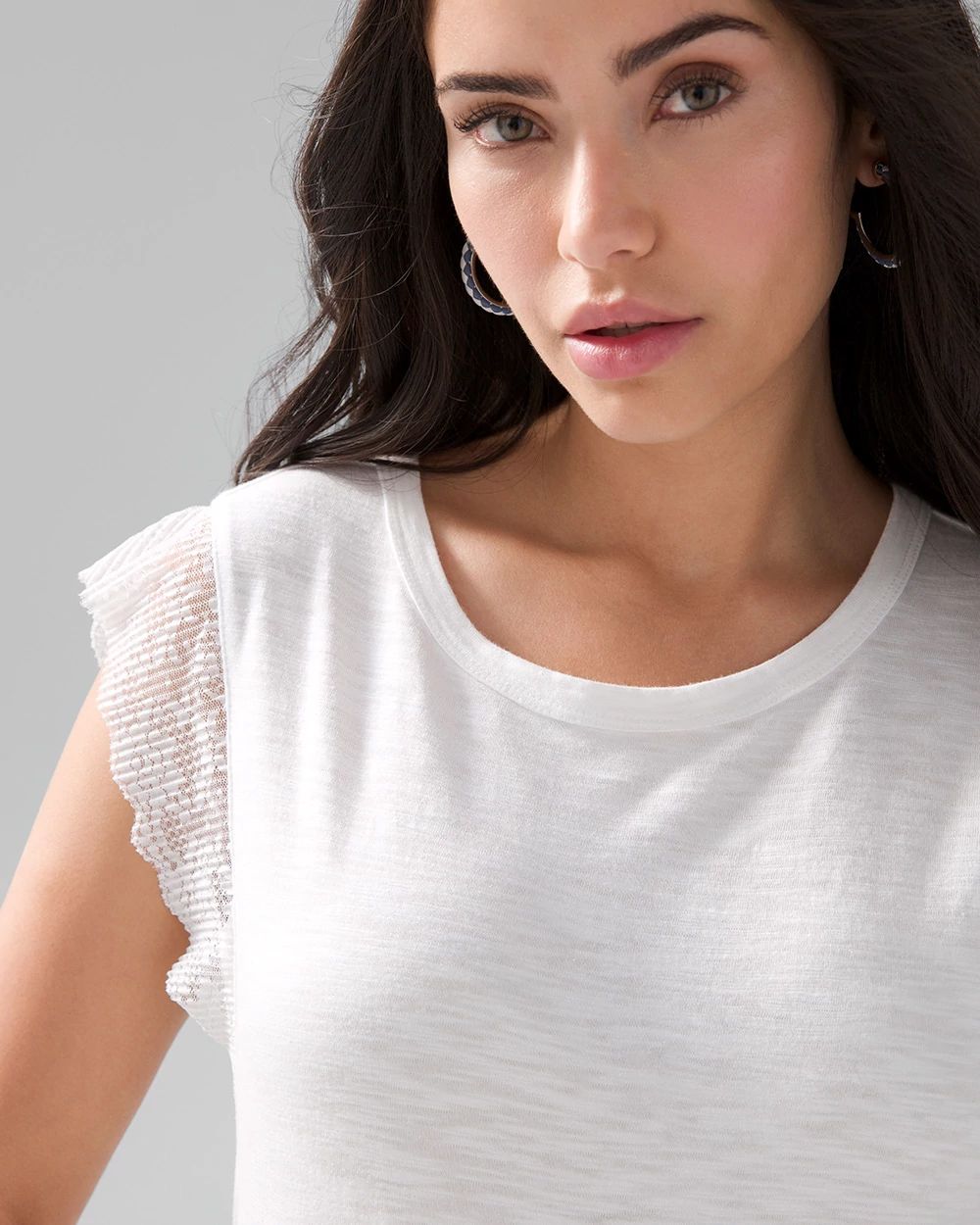 Lace Sleeve Tee