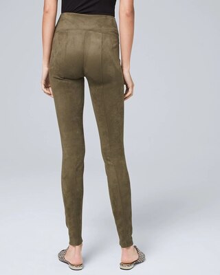 Faux-Suede WHBM Runway Leggings