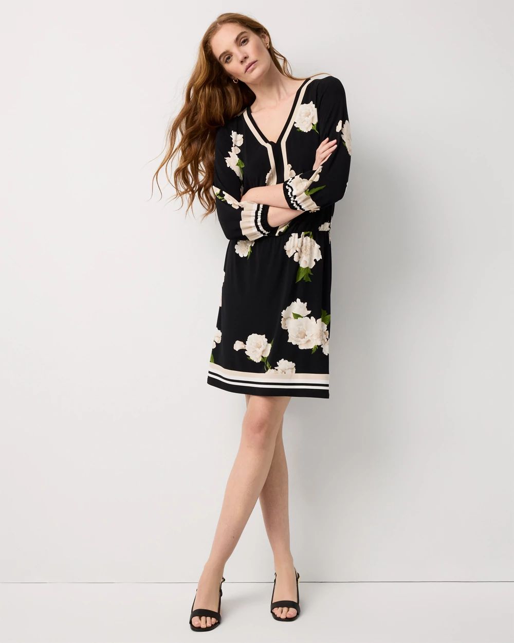 Petite V-neck Mini Dress