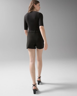 High-Rise Matte Jersey Shorts