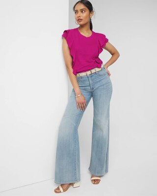 Ruffle Sleeve Tee