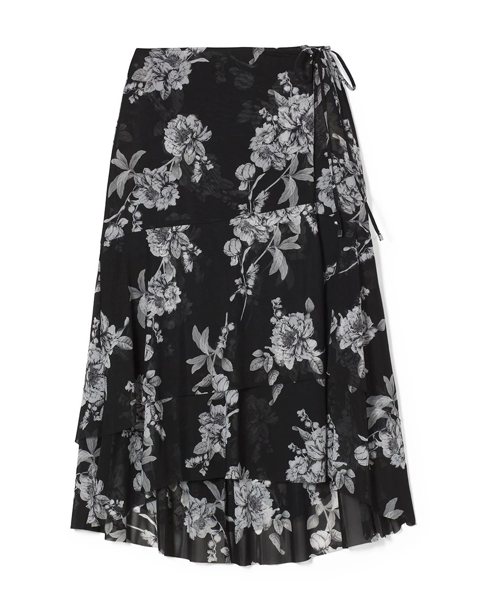Mesh Wrap Skirt