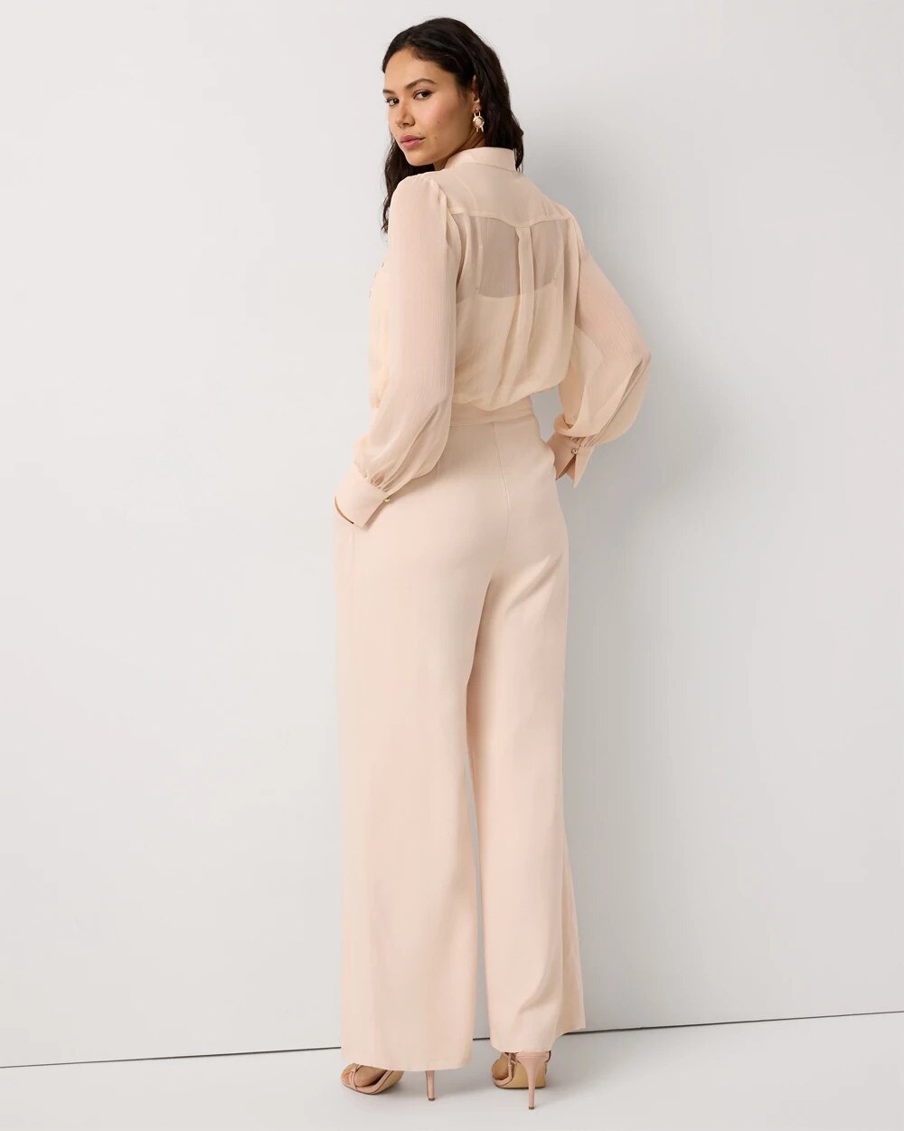 Lace Detail Wide Leg Jumpsuit