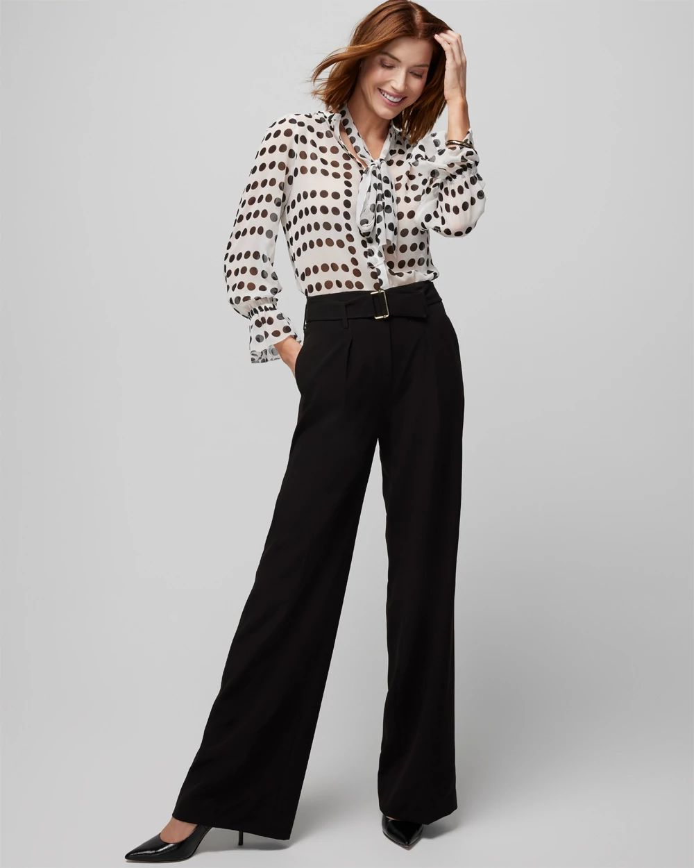 White house black market wide sale leg pants