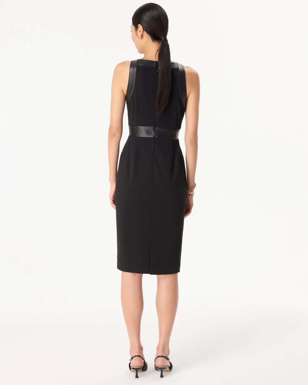 V-neck Sheath Dress click to view larger image.