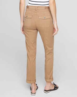 Mid-Rise Pret-A-Pedi Straight Crop Pants click to view larger image.