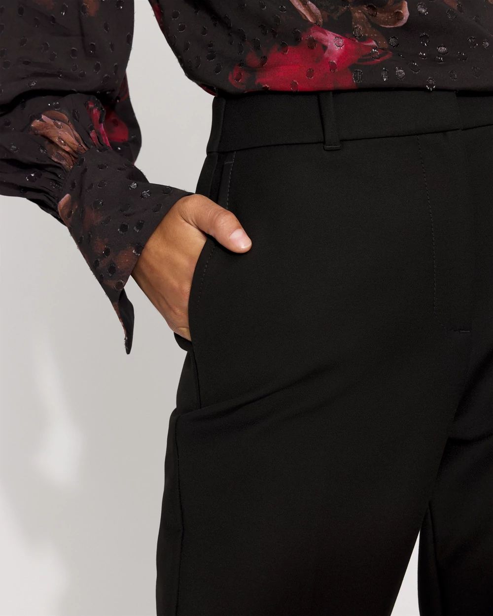 High-Rise Elle Slim Ankle Pant click to view larger image.