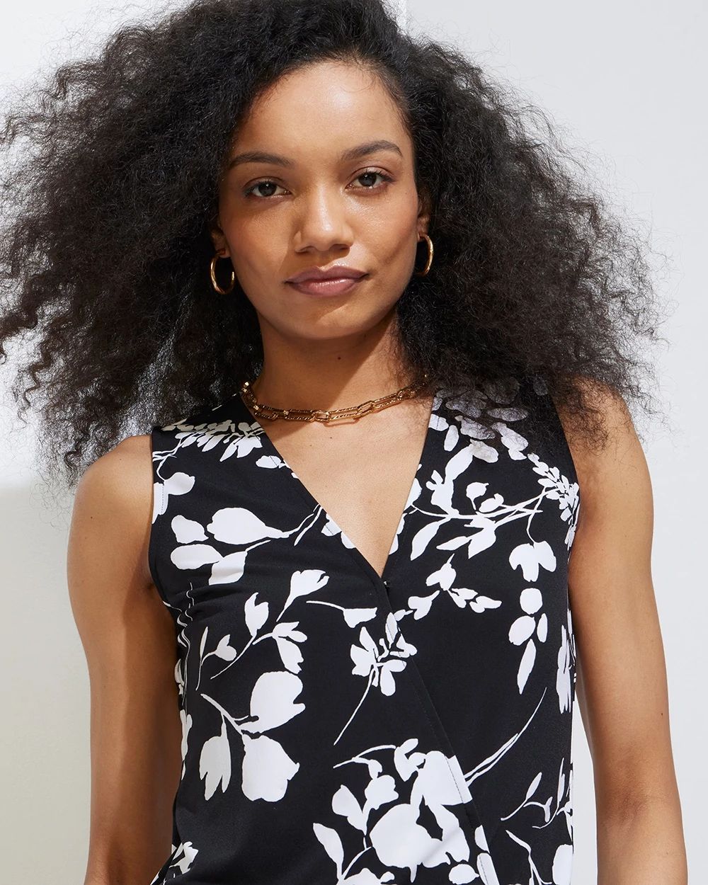 Outlet WHBM High-Low Surplice Shell