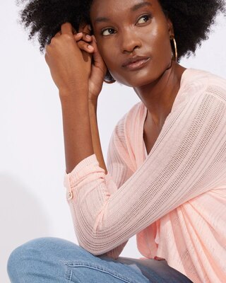 Outlet WHBM 3/4-Sleeve Airy Cascade Cardi