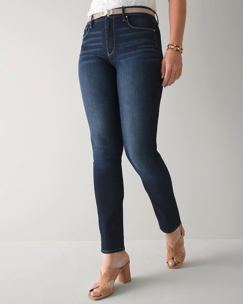Curvy-Fit High-Rise Slim Sculpt Jeans