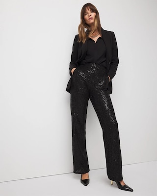 Sequin + Lace Riley Trouser