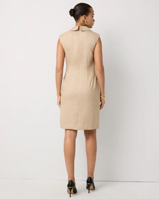 Petite Crosshatch Faux Warp Blazer Dress click to view larger image.