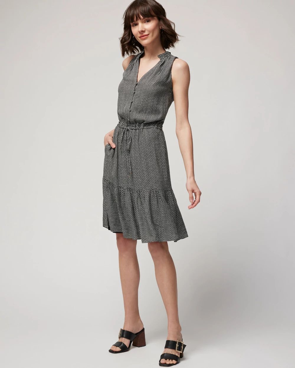 Drawstring Mini Dress click to view larger image.