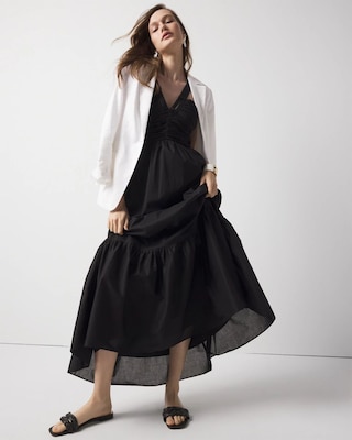 Strappy Halter Maxi Dress click to view larger image.