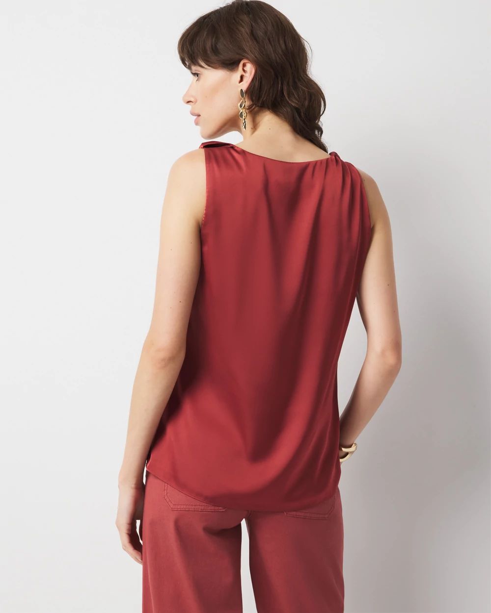 Satin Draped Shell