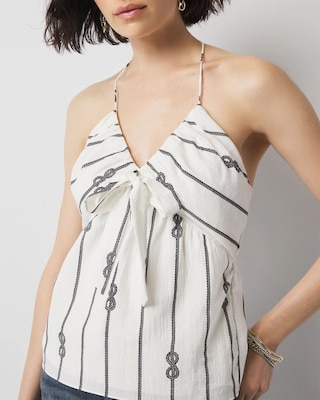 Tie-Front Halter Top click to view larger image.
