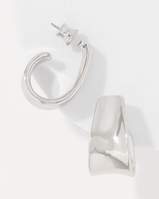 Sculptural Hoop Earrings click to view larger image.