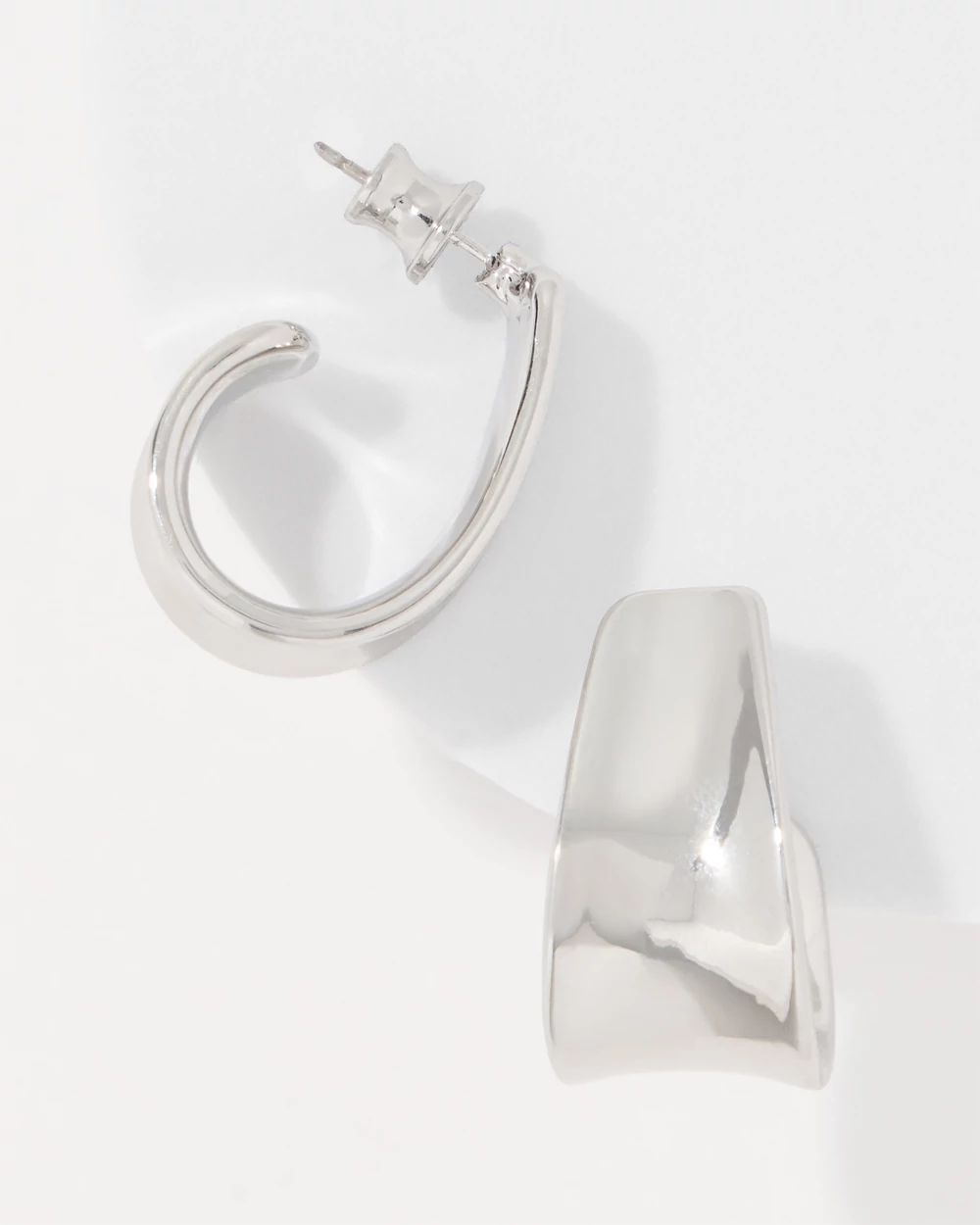 Sculptural Hoop Earrings click to view larger image.