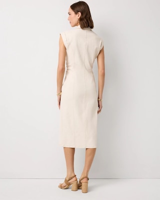 Button Front Sheath Dress click to view larger image.