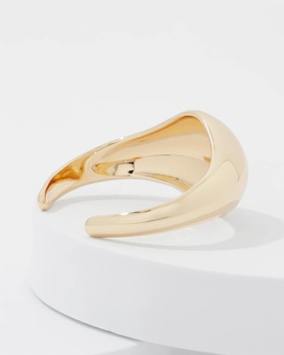 Gold Sculptural Cuff click to view larger image.