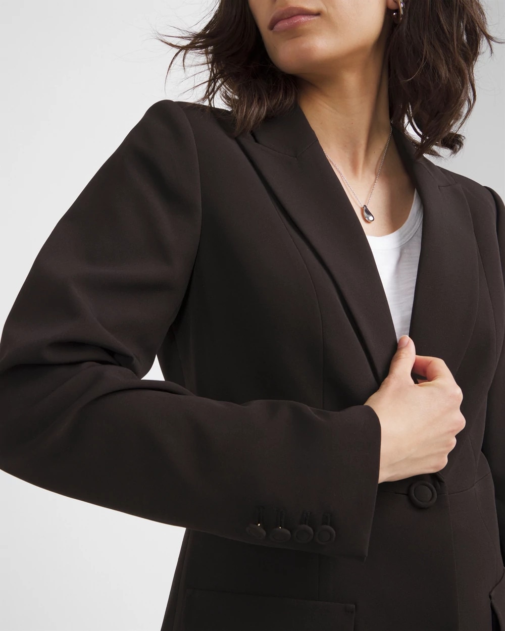 Waist Seam Fluid Blazer