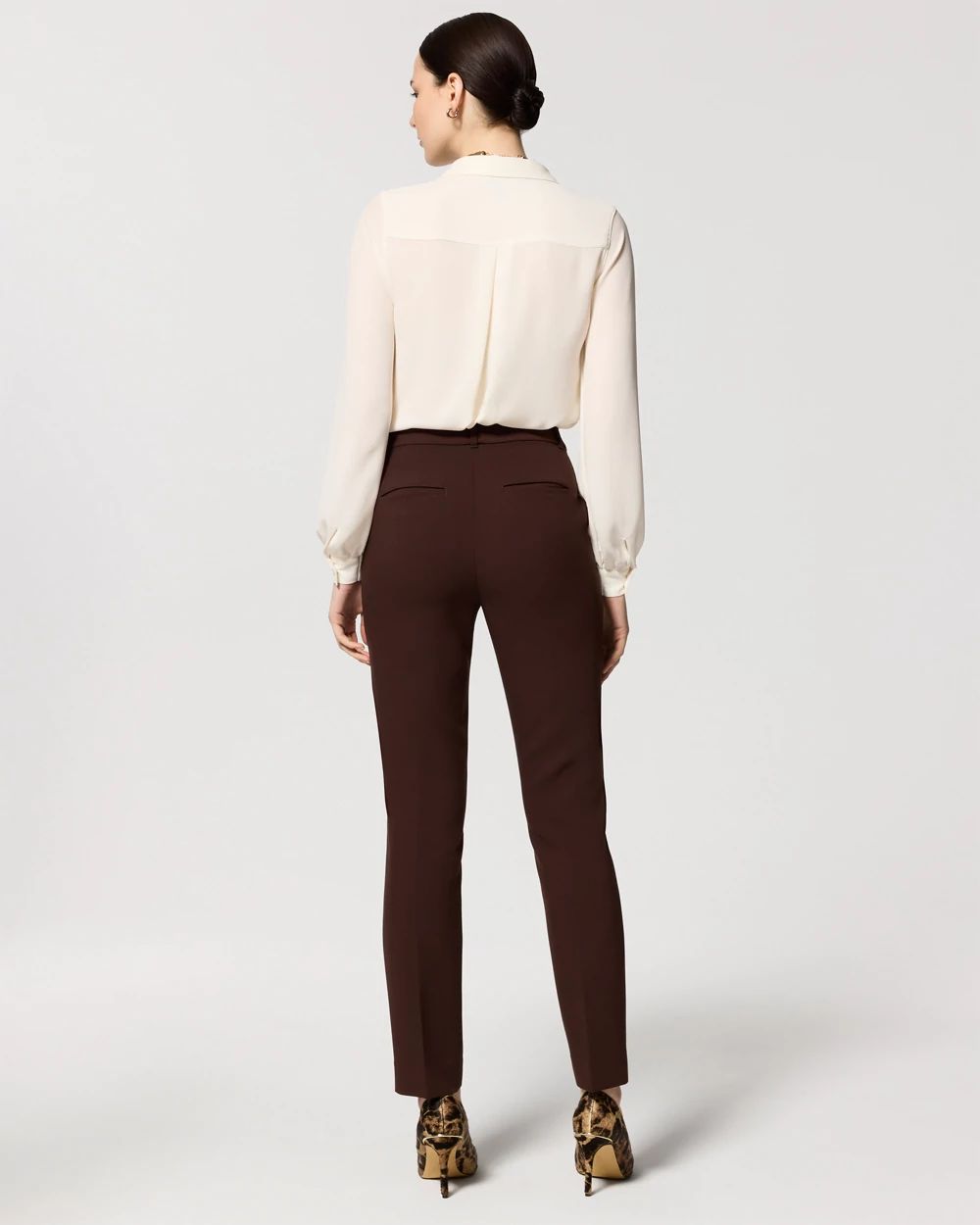 Luxe Stretch High-Rise Elle Slim Ankle Pant click to view larger image.