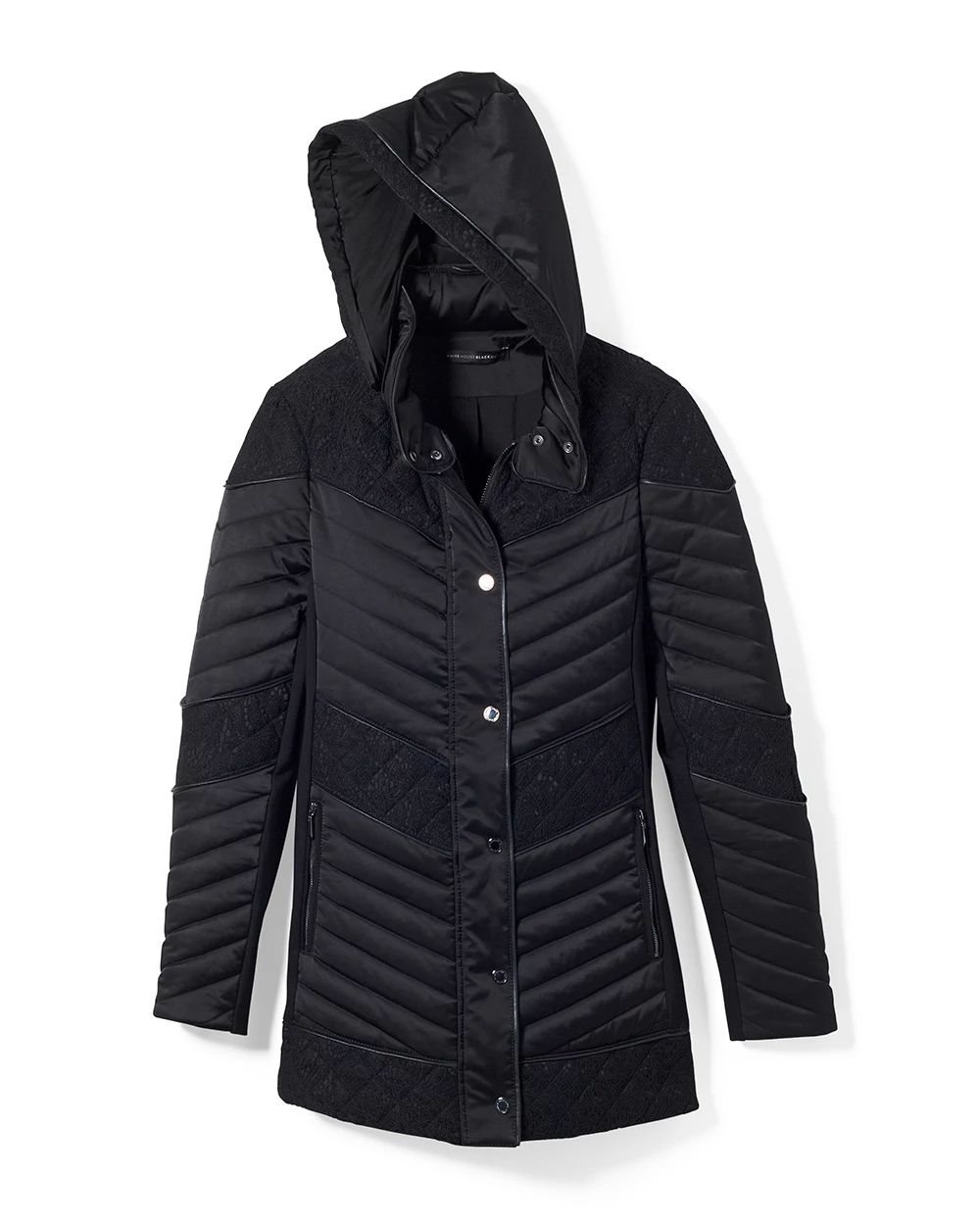 WKND Black Puffer Jacket | White House Black Market