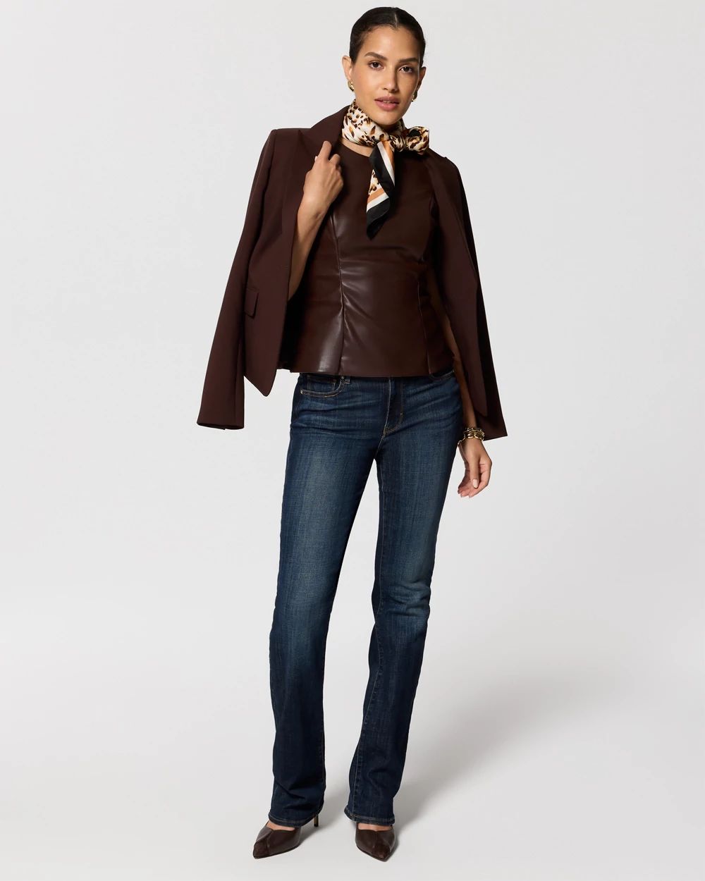 Faux Leather Top click to view larger image.