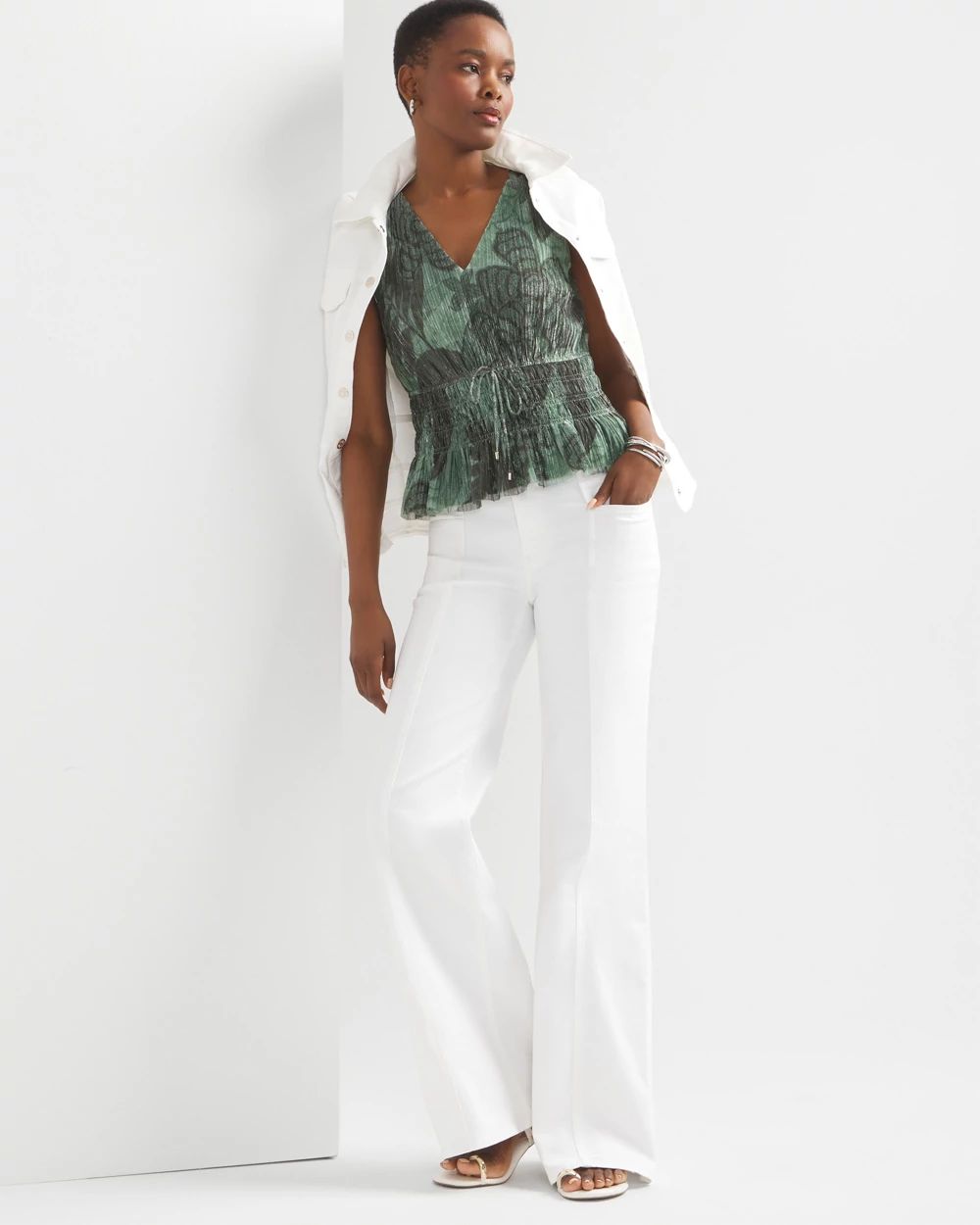 Mesh Metallic Top