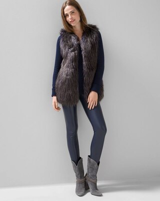 Faux Leather Runway Legging