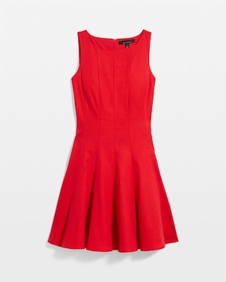 Petite Pleated Mini Dress click to view larger image.