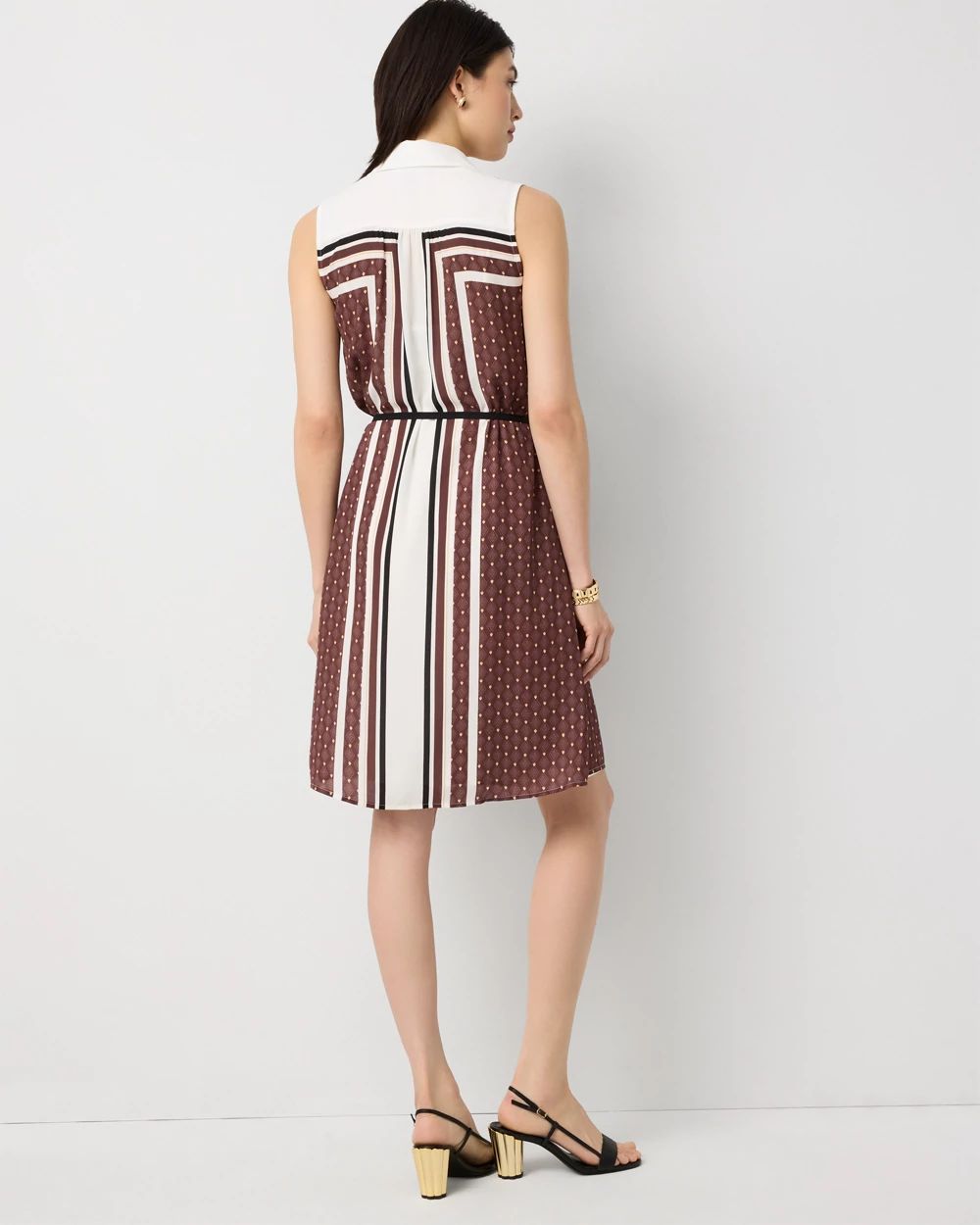Petite Sleeveless Shirt Dress