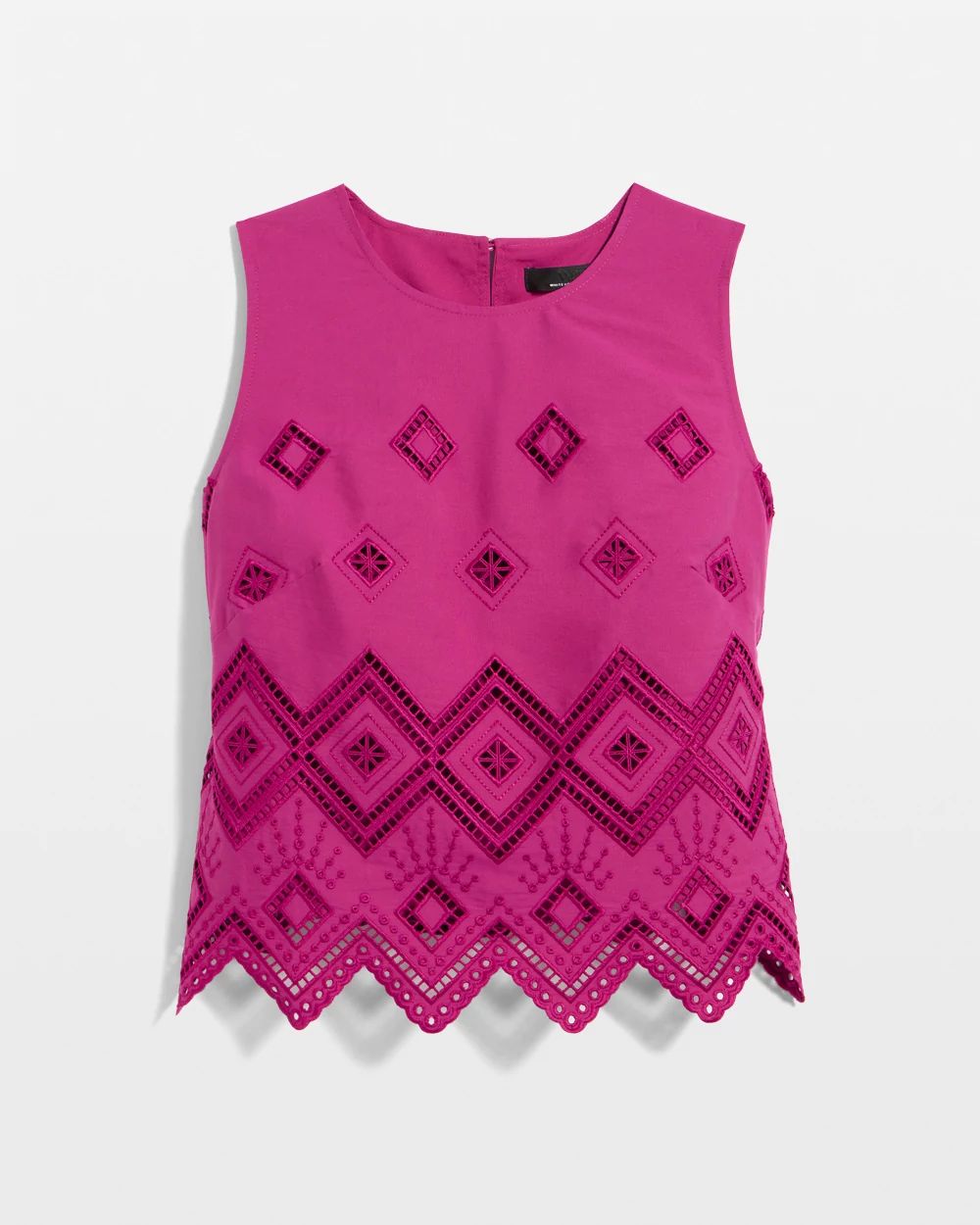 Embroidered Poplin Cropped Top click to view larger image.