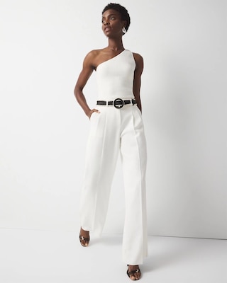 Petite Pleated Wide Leg Pant click to view larger image.