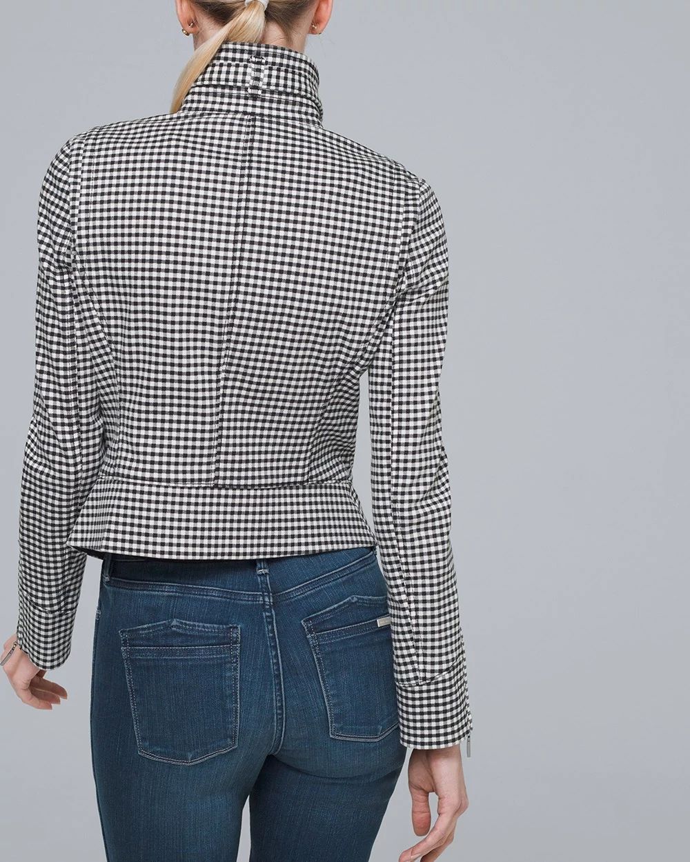 Gingham Military Jacket