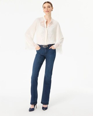 Release Hem Mid-Rise Bootcut Jeans