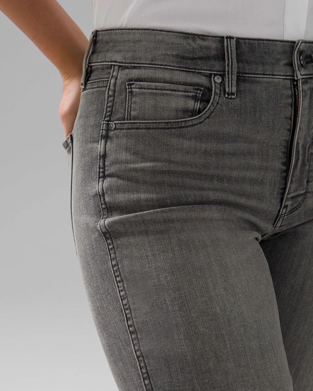 High-Rise Straight Jeans