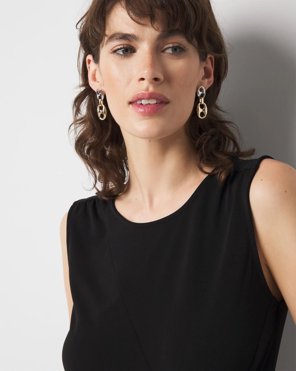 Ring Detail Ruched Tank